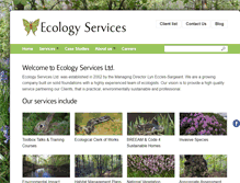 Tablet Screenshot of ecologyservices.co.uk